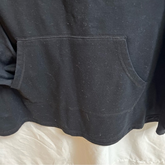 Danskin now women’s size 2X long sleeves with pockets black V Neck  sweatshirt - Picture 4 of 6